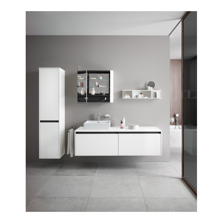 Duravit Armoire miroir Ketho.2 60x15,7x70 cm, LED, à gauche, avec éclairage lavabo