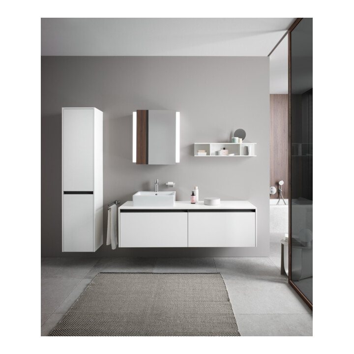 Duravit Armoire miroir Ketho.2 60x15,7x70 cm, LED, à gauche, avec éclairage lavabo