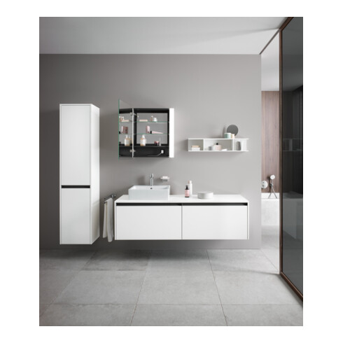 Duravit Armoire miroir Ketho.2 60x15,7x70 cm, LED, à gauche, avec éclairage lavabo