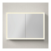 Duravit Armoire miroir L-Cube 100x70x15,5 cm, graph ma, avec éclairage lavabo-2