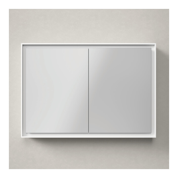 Duravit Armoire miroir L-Cube 100x70x15,5 cm, graph ma, avec éclairage lavabo