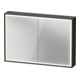 Duravit Armoire miroir L-Cube 100x70x15,5 cm, graph ma, sans éclairage lavabo-1
