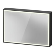 Duravit Armoire miroir L-Cube 100x70x15,5 cm, graph ma, sans éclairage lavabo