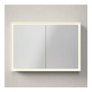 Duravit Armoire miroir L-Cube 100x70x15,5 cm, graph ma, sans éclairage lavabo-2