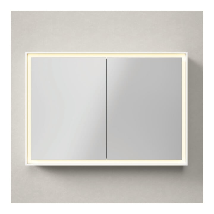 Duravit Armoire miroir L-Cube 100x70x15,5 cm, graph ma, sans éclairage lavabo