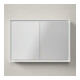 Duravit Armoire miroir L-Cube 100x70x15,5 cm, graph ma, sans éclairage lavabo