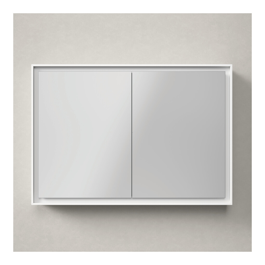 Duravit Armoire miroir L-Cube 100x70x15,5 cm, graph ma, sans éclairage lavabo