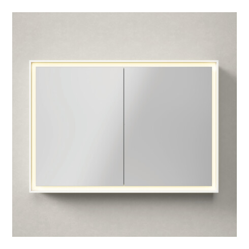 Duravit Armoire miroir L-Cube 100x70x15,5 cm, graph ma, sans éclairage lavabo