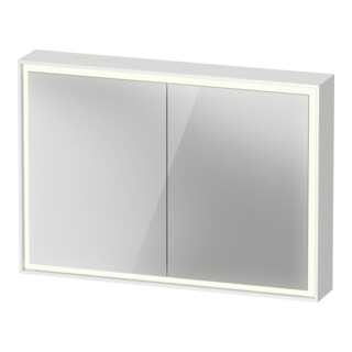 Duravit Armoire miroir L-Cube 100x70x15,5cm, blanc mat, avec éclairage lavabo