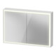 Duravit Armoire miroir L-Cube 100x70x15,5cm, blanc mat, avec éclairage lavabo-1