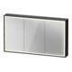 Duravit Armoire miroir L-Cube 120x70x15,5cm, gris mat, porte droite/gauche-1