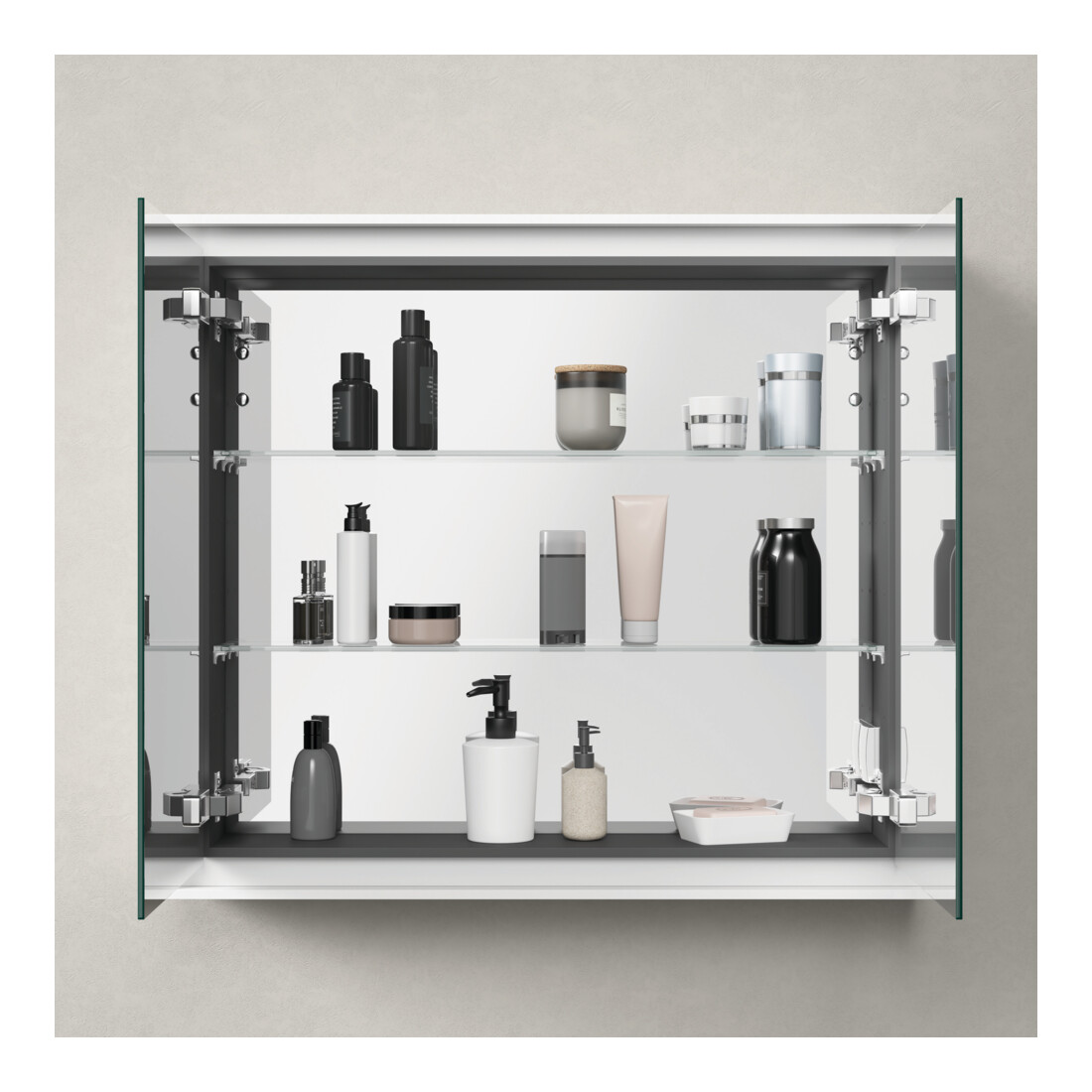 Duravit Armoire miroir L-Cube 80x70x15,5 cm, graph ma, m Waschp.-Bel.