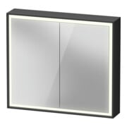 Duravit Armoire miroir L-Cube 80x70x15,5 cm, graphite mat, porte côté D/G
