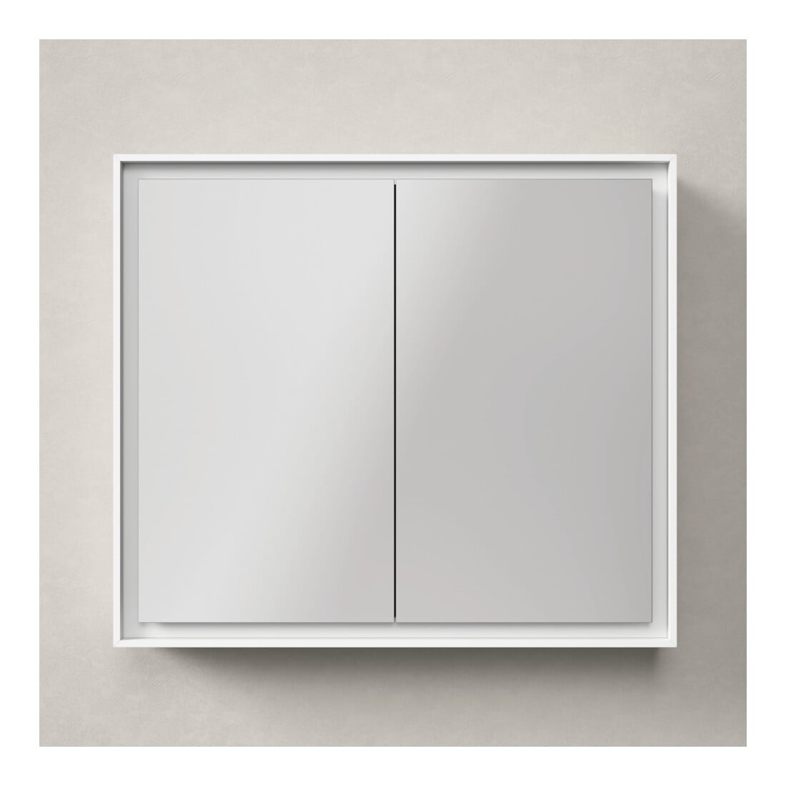 Duravit Armoire miroir L-Cube 80x70x15,5 cm, graphite mat, porte côté D/G