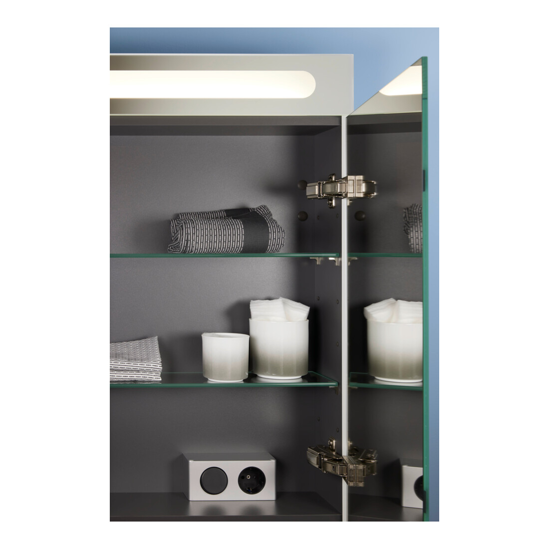 Duravit Armoire miroir No. 1 60x14,8x70 cm, 5 W, éclairage LED, blanc, porte gauche