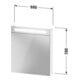 Duravit Armoire miroir No. 1 60x14,8x70 cm, 5 W, éclairage LED, blanc, porte gauche