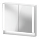 Duravit Armoire miroir Universal Qatego 80x75x15,5 cm, blanc mat, 2 portes-1