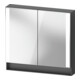 Duravit Armoire miroir Universal Qatego 80x75x15,5 cm, graphite mat, 2 portes-1