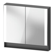 Duravit Armoire miroir Universal Qatego 80x75x15,5 cm, graphite mat, 2 portes