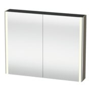 Duravit Armoire miroir Universal XSquare 100x80x15,5 cm, blanc brillant, 2 portes, LED