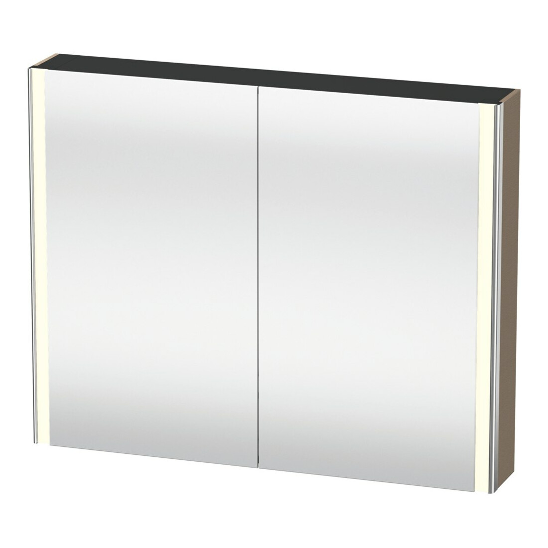 Duravit Armoire miroir Universal XSquare 100x80x15,5 cm, lin, 2 portes, LED