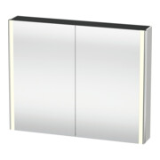 Duravit Armoire miroir Universal XSquare 100x80x15,5 cm, nordique mat, 2 portes, LED