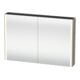 Duravit Armoire miroir Universal XSquare 120x80x15,5 cm, basalte mat, 2 portes, LED-1