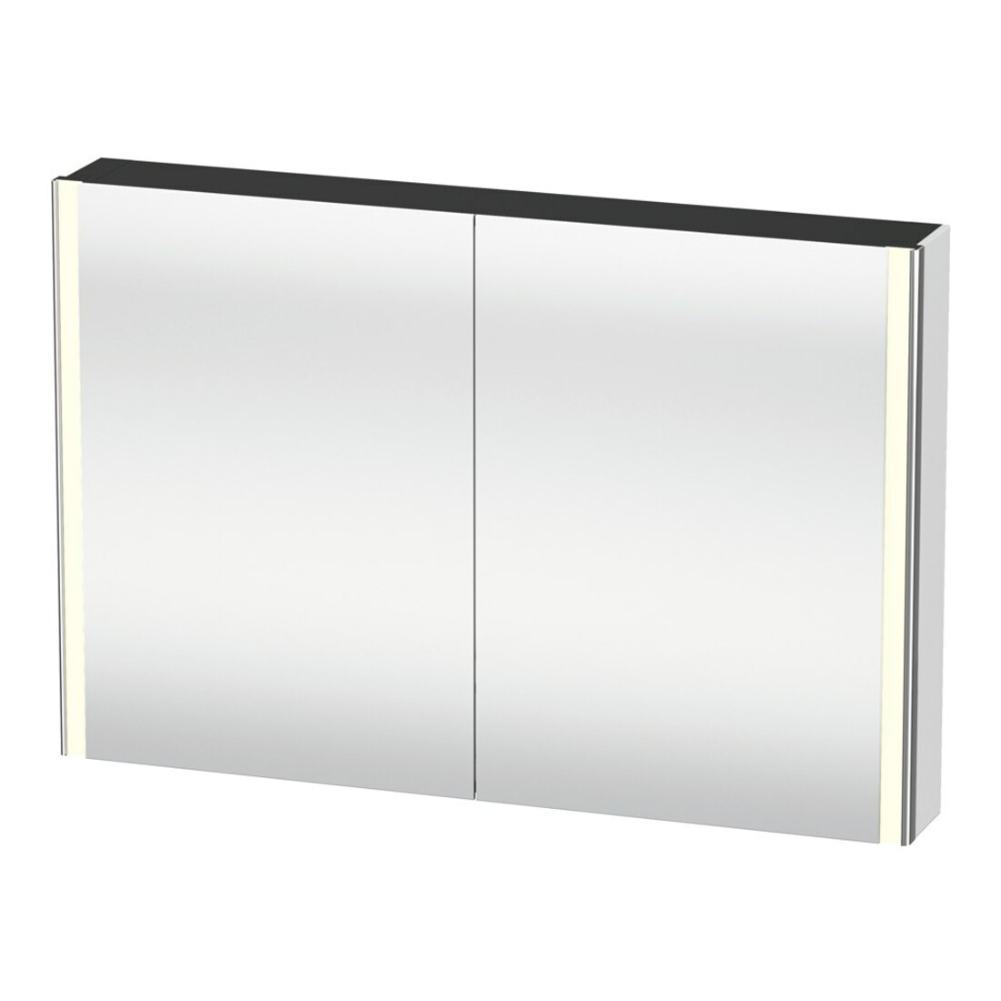 Duravit Armoire miroir Universal XSquare 120x80x15,5 cm, blanc mat, 2 portes, LED