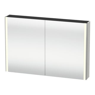 Duravit Armoire miroir Universal XSquare 120x80x15,5 cm, blanc mat, 2 portes, LED