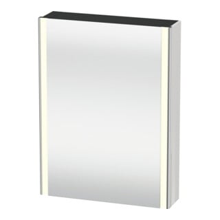 Duravit Armoire miroir Universal XSquare 60x15,5x80 cm, 1 porte, LED, à droite, blanc brillant