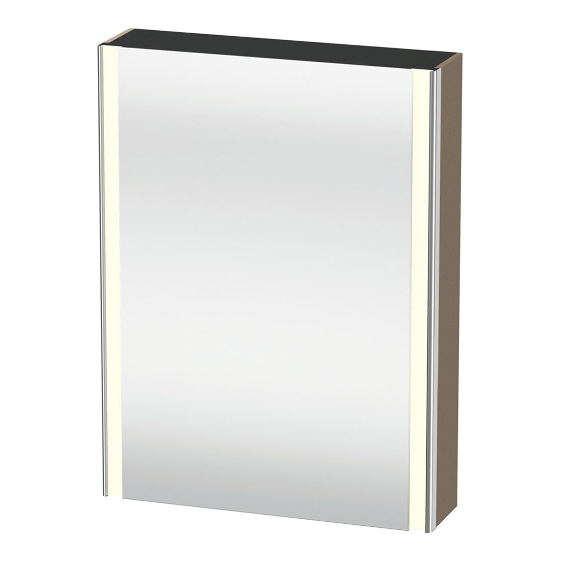 Duravit Armoire miroir Universal XSquare 60x15,5x80 cm, 1 porte, LED, connexion à droite, sans éclairage