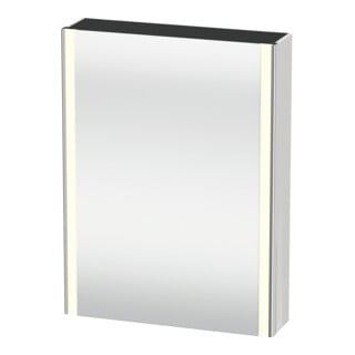 Duravit Armoire miroir Universal XSquare 60x15,5x80cm, 1 porte, LED, gauche, blanc brillant