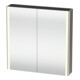 Duravit Armoire miroir Universal XSquare 80x80x15,5 cm, blanc brillant, 2 portes, LED-1