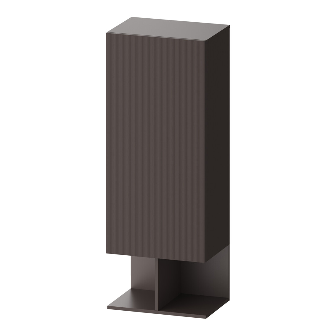 Duravit Armoire semi-haute Balcoon 50x36x132 cm, porte droite, brun structuré
