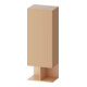 Duravit Armoire semi-haute Balcoon 50x36x132 cm, porte gauche, Terre structurée-1