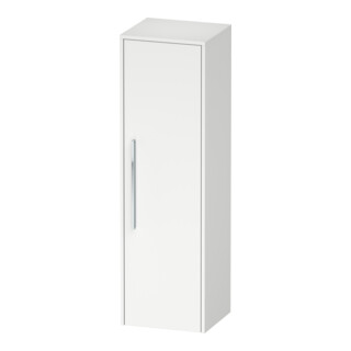 Duravit Armoire semi-haute D-Code 40x132x36 cm, 2 étag., chromé mat, droite, blanc