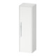 Duravit Armoire semi-haute D-Code 40x132x36 cm, 2 étag., chromé mat, droite, blanc-1