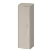 Duravit Armoire semi-haute D-Code 40x132x36 cm, 2 étag., gris chromé, gauche, Tau ma