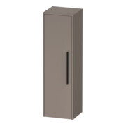 Duravit Armoire semi-haute D-Code 40x132x36 cm, 2 étag., noir mat, gauche