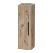 Duravit Armoire semi-haute D-Code 40x132x36 cm, 2 étag., noir mat, gauche, œuf marbre