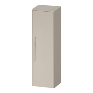 Duravit Armoire semi-haute D-Code 40x132x36 cm, 2 étagères, gris chrome, droite, Tau ma
