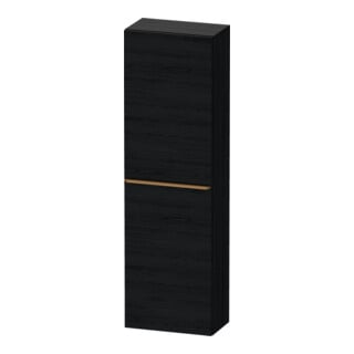 Duravit Armoire semi-haute D-Neo 40x24 cm, 1 porte, 4 étagères, à droite, blanc brillant/éclat ivoire
