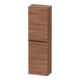 Duravit Armoire semi-haute D-Neo 40x24 cm, 1 porte, 4 étagères, à droite, noir/noisette naturel-1