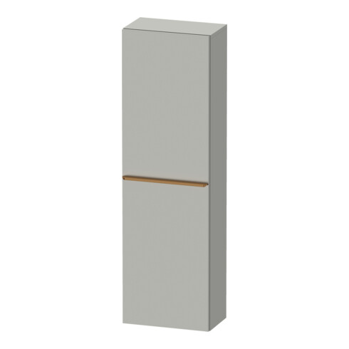 Duravit Armoire semi-haute D-Neo 40x24 cm, 1 porte, 4 étagères, à gauche, b chêne/gris mat