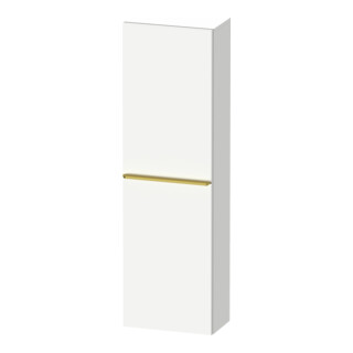 Duravit Armoire semi-haute D-Neo 40x24 cm, 1 porte, 4 étagères, à gauche, blanc brillant/mat