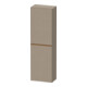 Duravit Armoire semi-haute D-Neo 40x24 cm, 1 porte, 4 étagères, à gauche, chêne blanchi/lin-1
