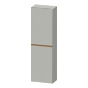 Duravit Armoire semi-haute D-Neo 40x24cm, 1 porte, 4 étagères, à droite, gris/beige mat