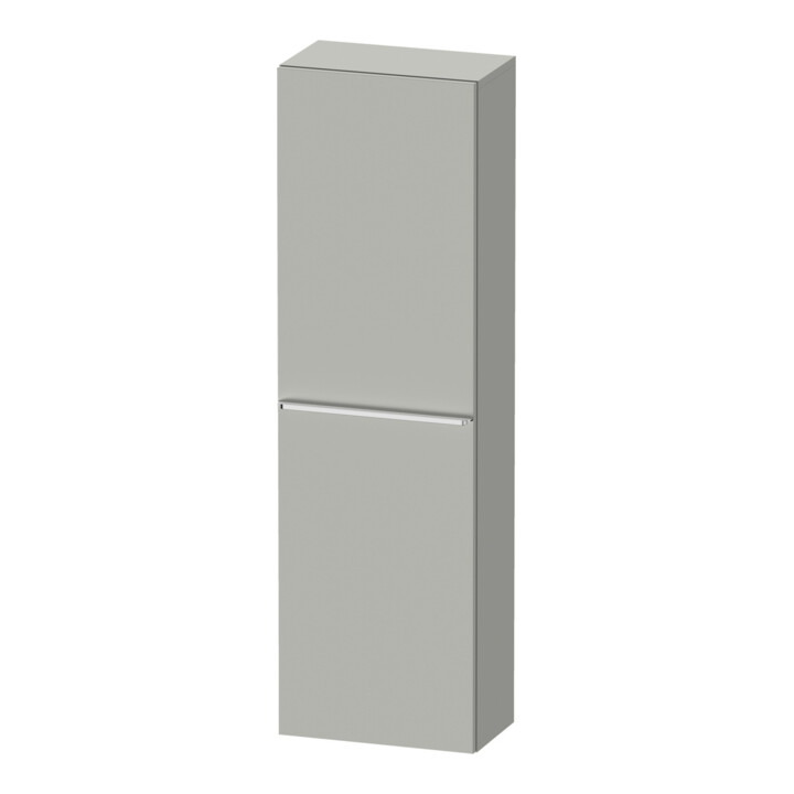 Duravit Armoire semi-haute D-Neo 40x24cm, 1 porte, 4 étagères, à gauche, chr/béton ma