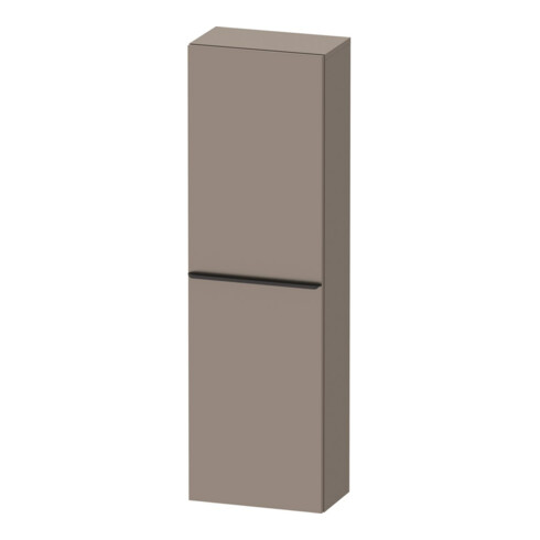 Duravit Armoire semi-haute D-Neo 40x24cm, 1 porte, 4 étagères, à gauche, noir/Bas ma