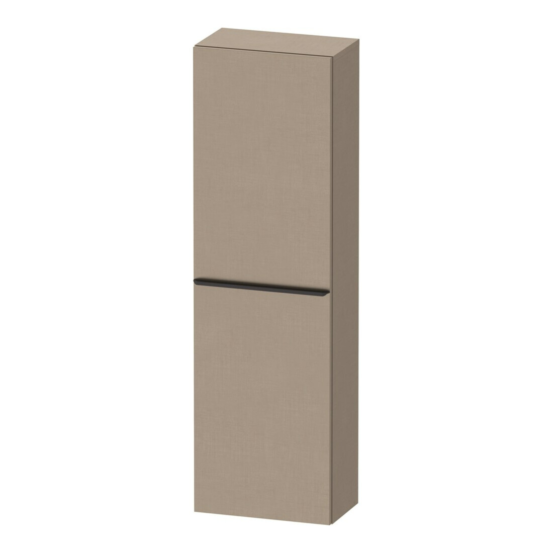 Duravit Armoire semi-haute D-Neo 40x24cm, 1 porte, 4 étagères, à gauche, noir/lin